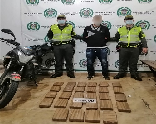Capturado con estupefacientes en vías de Risaralda