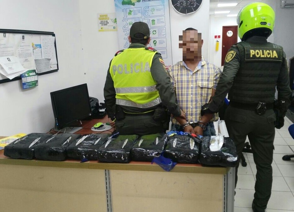 Actividades de registro y control de la policía Nacional permitió incautación de marihuana