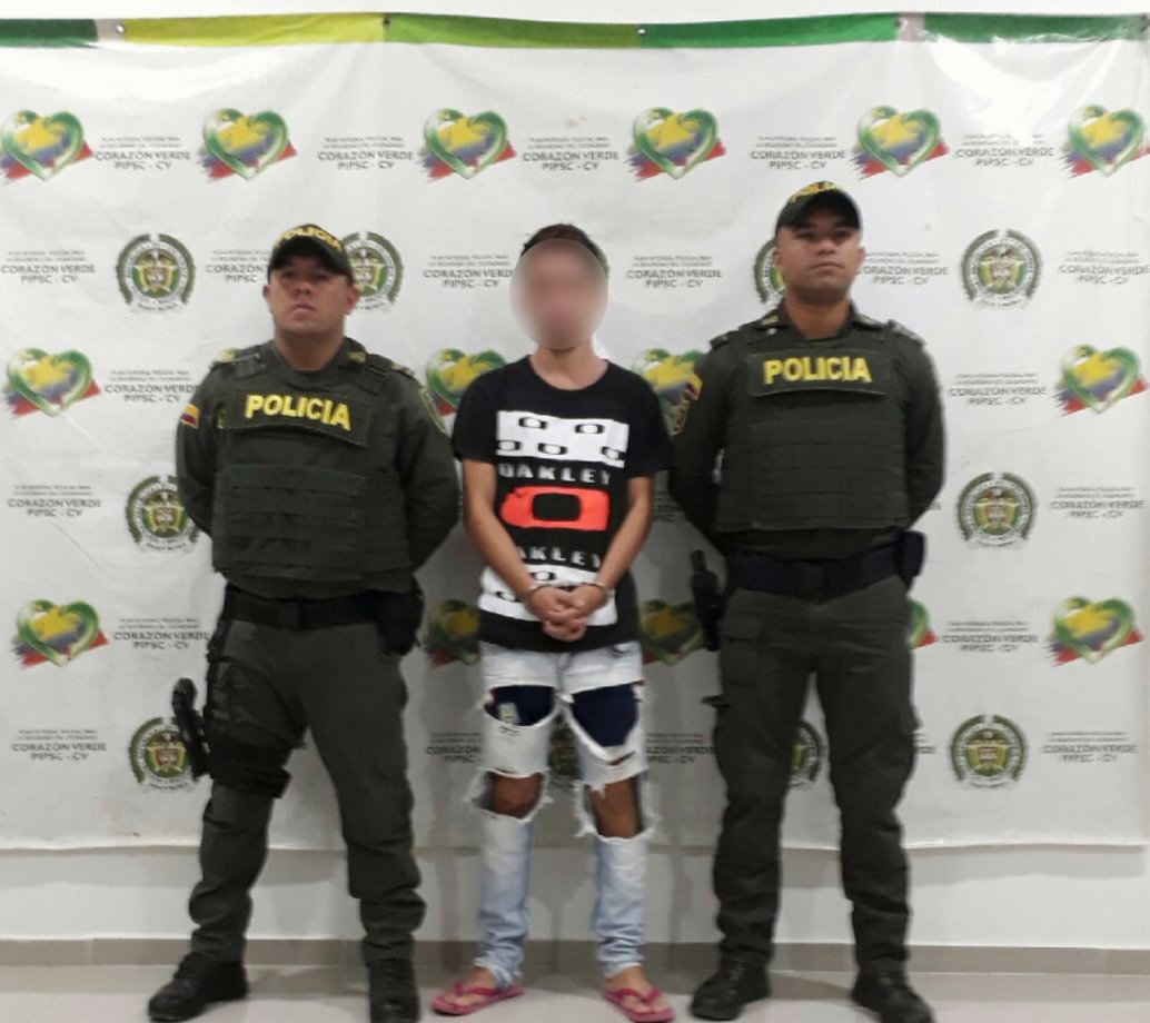 El hombre fue dejado a disposición de la Fiscalía 32 Seccional de Puerto Libertador por el delito de extorsión