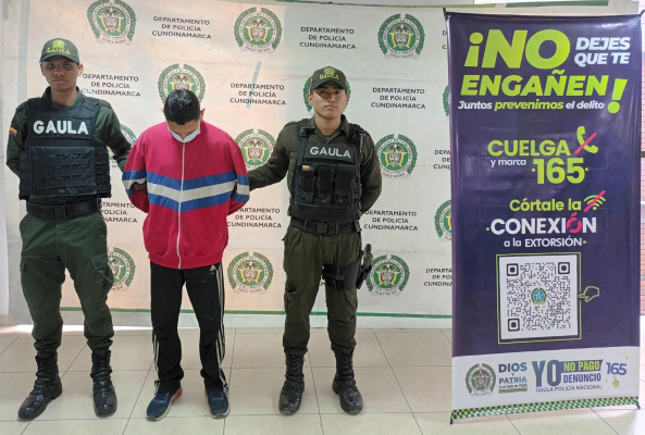 Capturado por extorsión en soacha