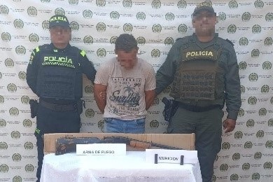 Capturado por el delito de fabricación, tráfico, porte de armas