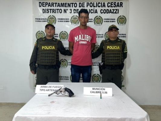 Capturado por el delito de fabricación, tráfico, porte de armas de fuego