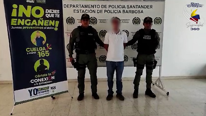 Capturado del municipio de Barbosa