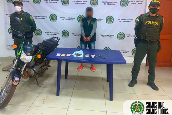 Capturado domiciliario por el delito de trafico o porte de estupefacientes