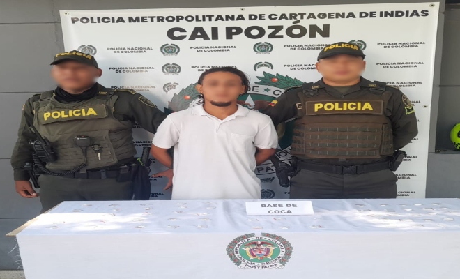 Capturado en el barrio pozon por tráfico de estupefacientes