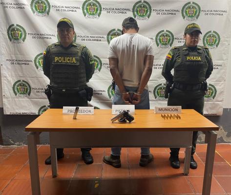 Capturado sujeto que portaba un arma de fuego 