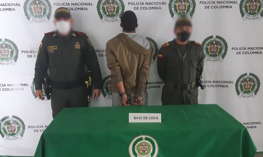 Capturamos un venezolano de 19 años por tráfico de estupefacientes