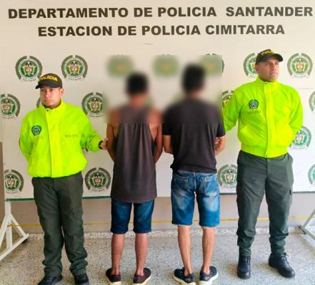 Capturados en flagrancia por los delitos de homicidio, hurto calificado, tráfico de estupefacientes y lesiones personales