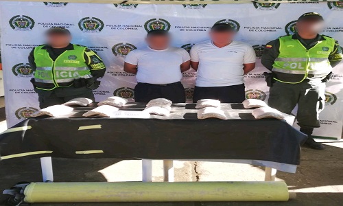 La acción policial se llevó a cabo en la vía