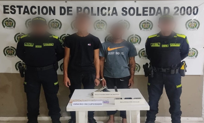 celulares y dinero en efectivo fueron recuperados.