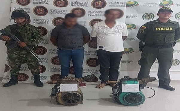 Los procedimientos policiales se llevaron a cabo en zona rural de Puerto Libertador y Ayapel