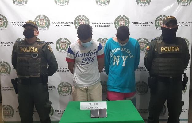 Tres capturados por hurto a personas en Montenegro