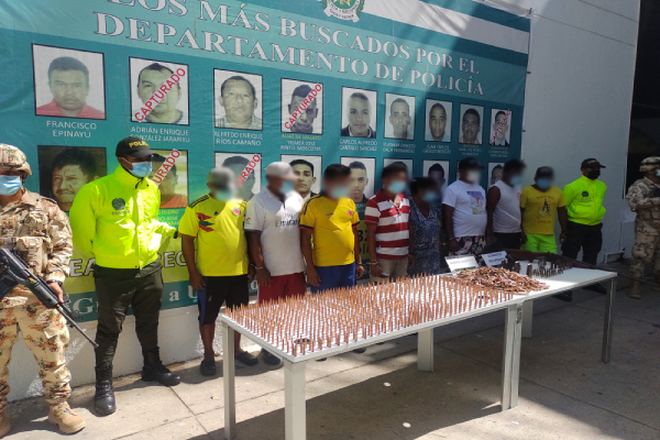 La Policía y Ejército Nacional afectó al grupo delincuencial común organizado los tawara, dedicados al hurto a personas y vehículos