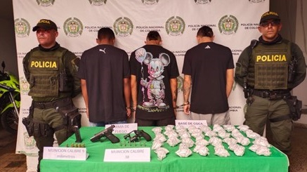 Fueron presentados ante la autoridad competente por los delitos de tráfico, fabricación o porte de estupefacientes