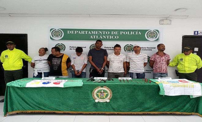 7 personas capturadas 