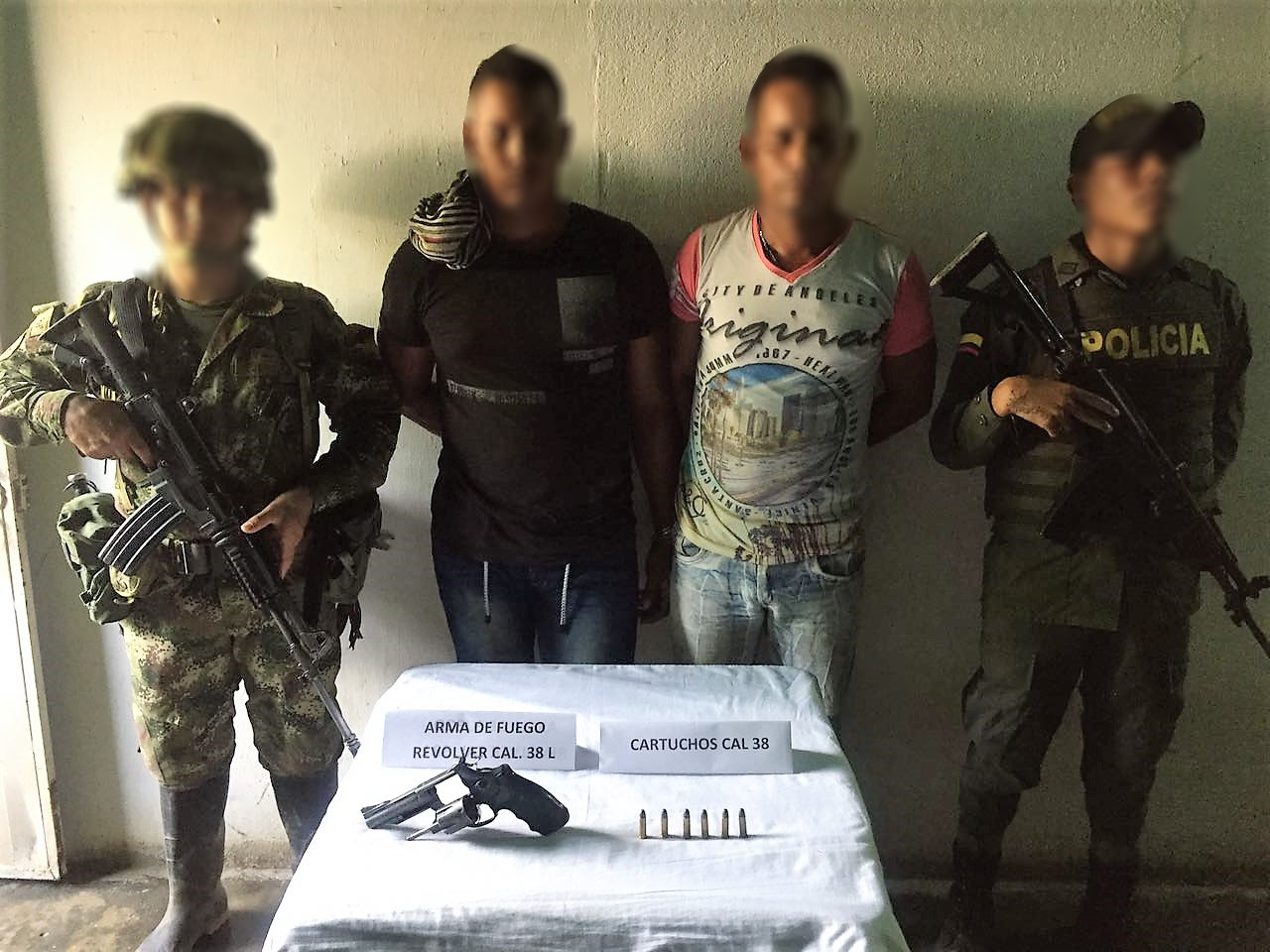 Extorsionista del clan del golfo fueron capturados por la Policía Nacional   