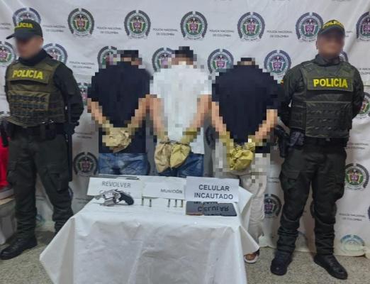 Capturados en flagrancia por porte ilegal