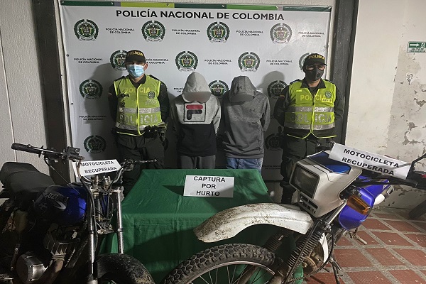 Capturados por el delito de hurto 