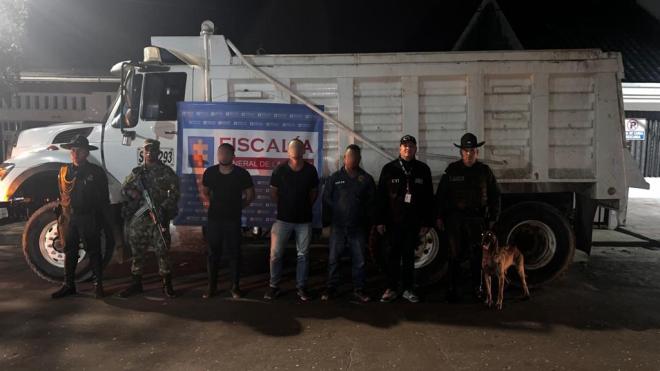 capturados por explotación ilícita de yacimientos mineros