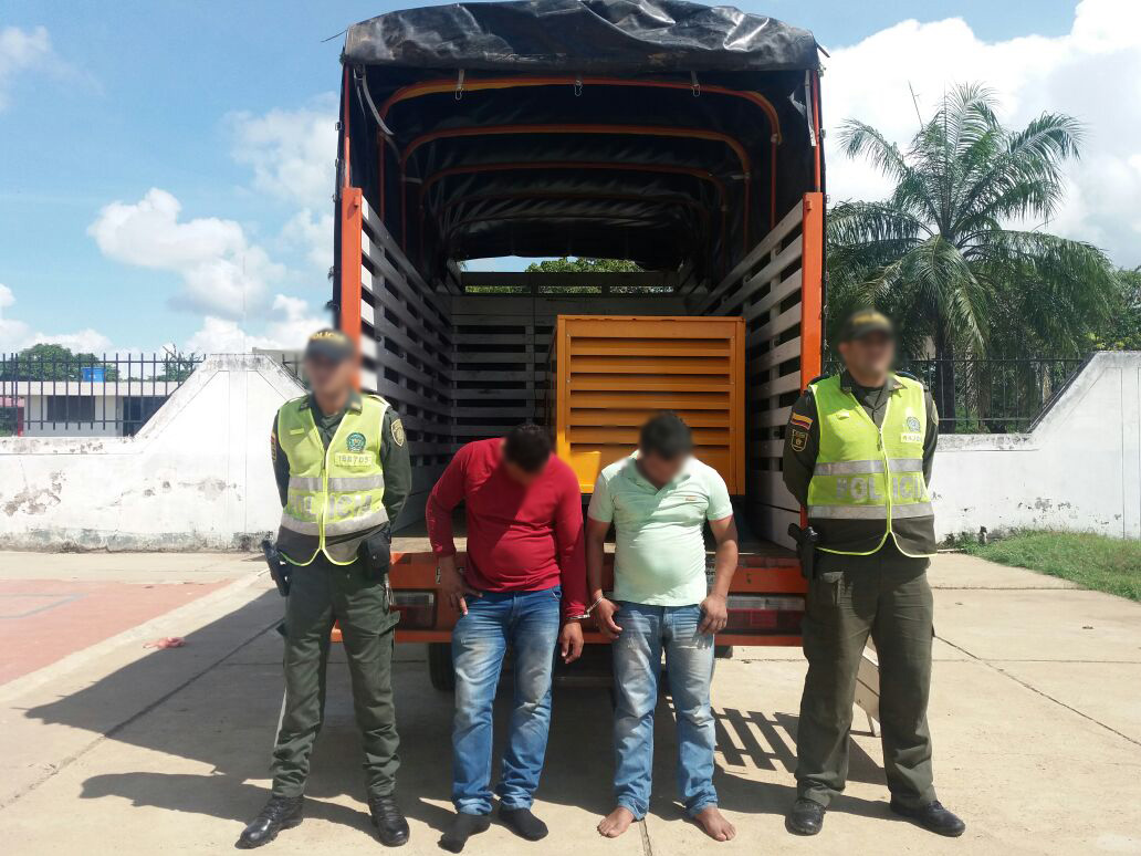 capturados-hurto-planta de energia-antena de telecomunicaciones-chibolo-magdalena