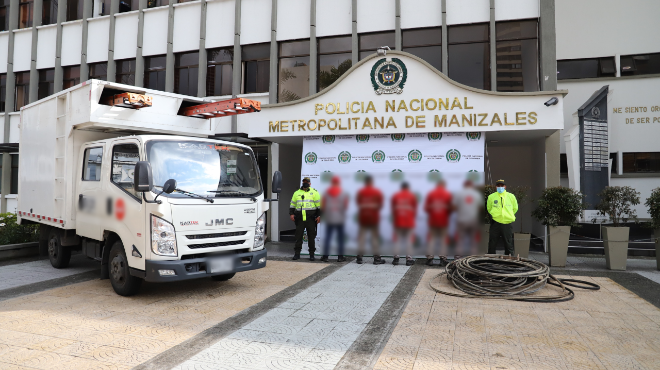 Capturados cinco hombres por el delito de hurto