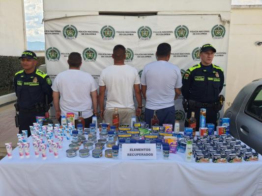 Capturamos a 6 personas por hurto a establecimientos comerciales