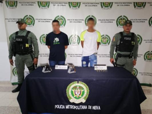 Capturados por porte ilegal de armas 