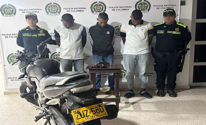 Capturados por porte ilegal de armas de fuego en el barrio el Country