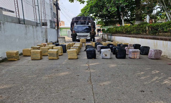 Cargamento de marihuana incautado