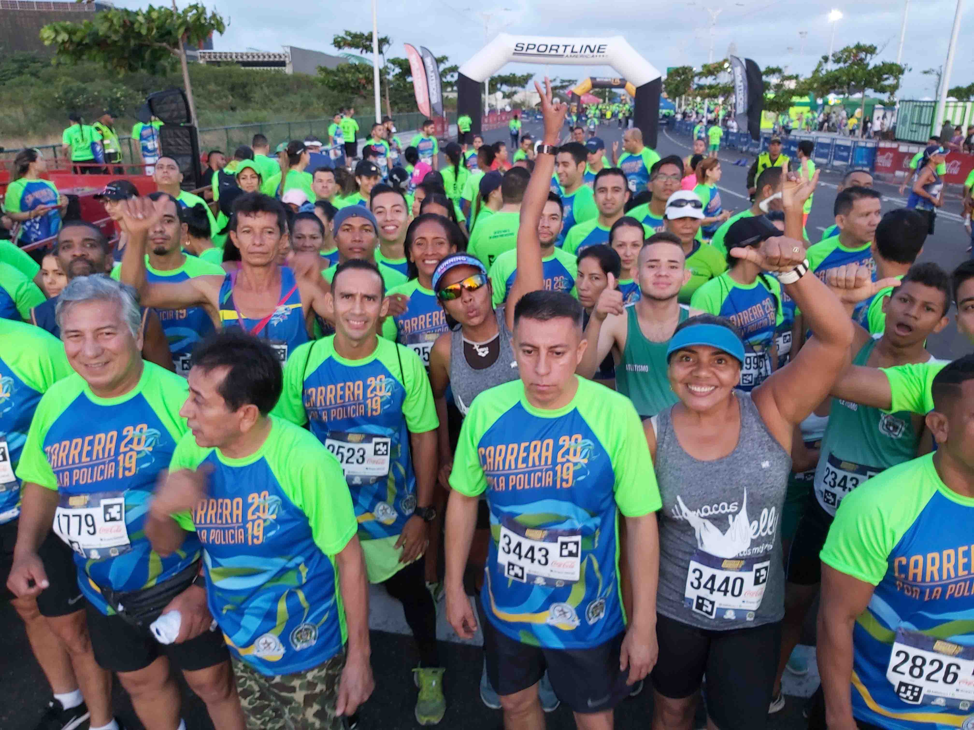 Carrera por la policía "un reto para ti, un honor para nosotros".