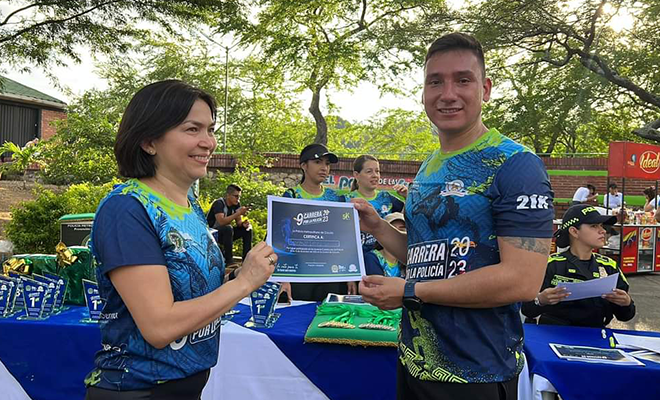 Cúcuta también participó de la novena versión de la carrera por la Policía 2023. 
