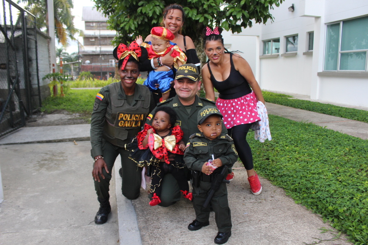 celebracion-de-halloween-en-Comando-Policia-Chocó