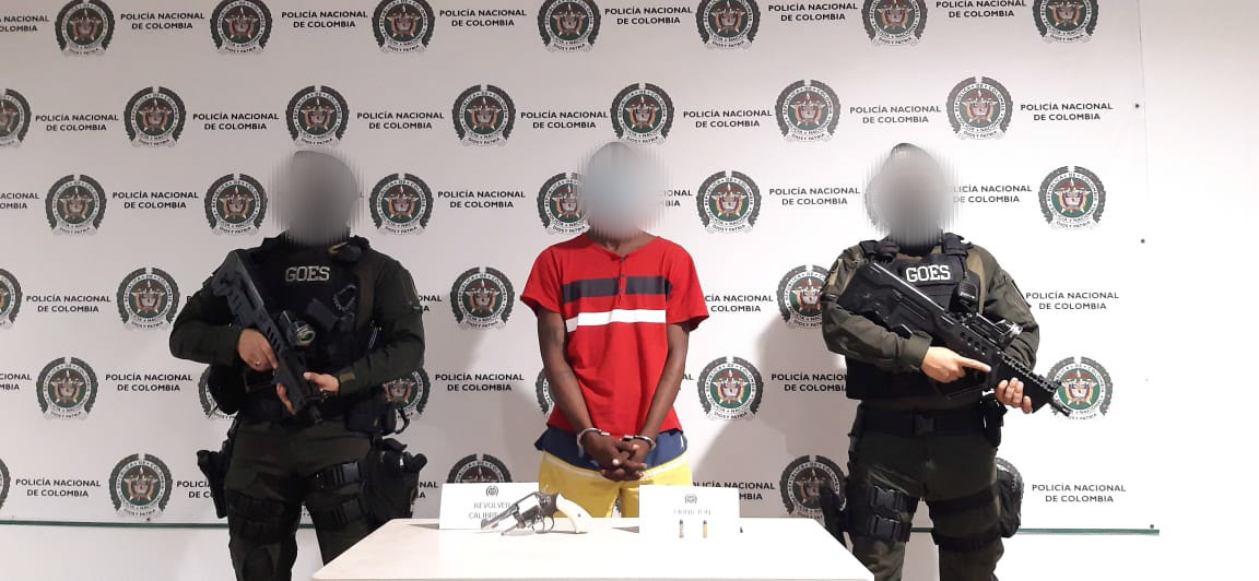 Planes de registro y control permiten la captura de un hombre por el delito de fabricación, tráfico, porte o tenencia de armas de fuego.