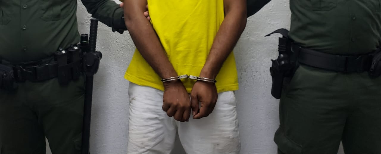 Por los delitos de concierto para delinquir y trafico de estupefaceinte, capturamos a un ciudadano en el sector de Rock Hole