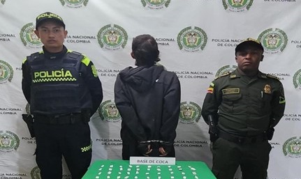 Individuo fue capturado con bazuco