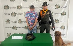 canino sirvió como apoyo en la captura de este hombre