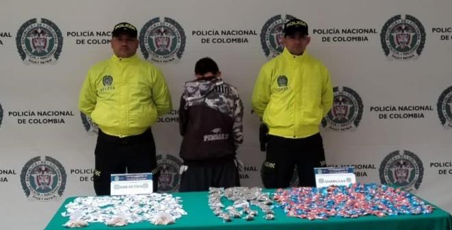 Con 1400 dosis de estupefacientes una mujer es capturada en Armenia 