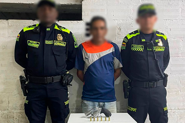 Capturado por porte de arma de fuego 