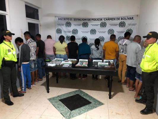 Catorce personas capturadas