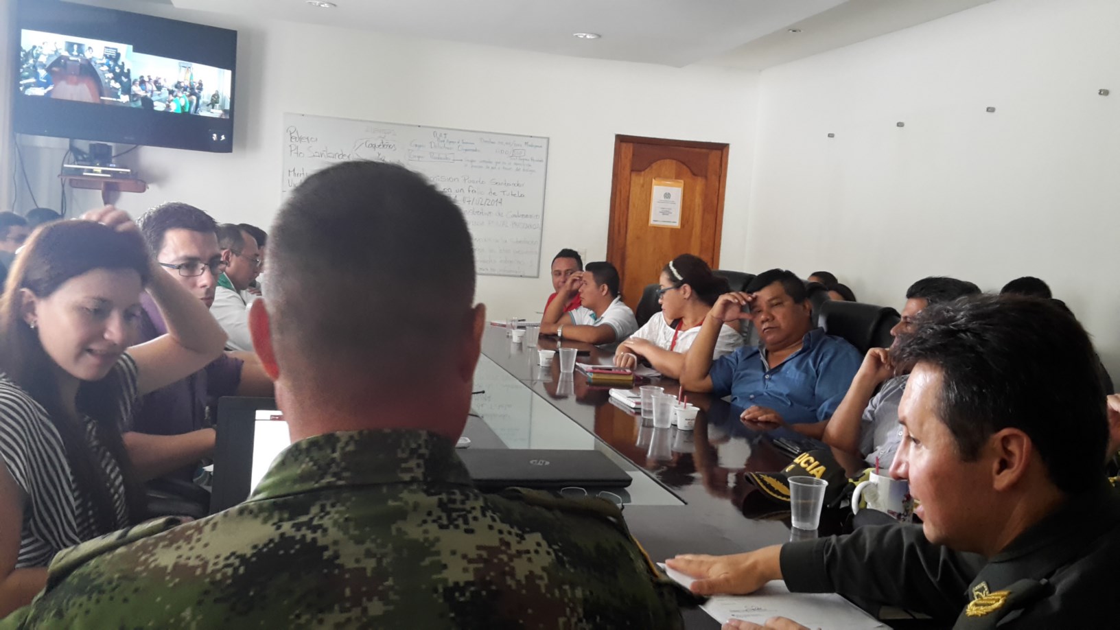 Video conferencia para analizar situación de seguridad en el Amazonas 