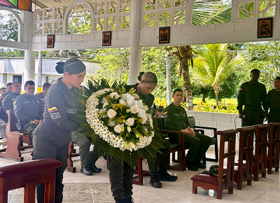 Conmemoramos el día del estudiante de policía en honor a los 22 héroes caídos en la General Santander