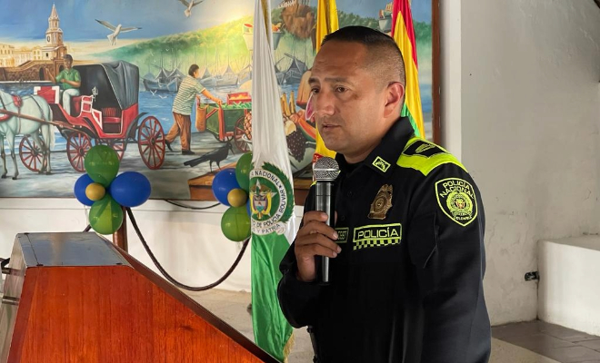 CR. Alejandro Reyes Ramirez Comandante Departamento de Policía Bolívar