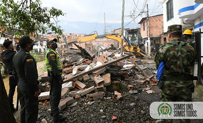 derribamiento de propiedades en bello tapon