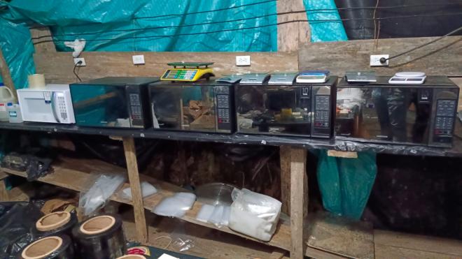 En el sur oriente de Boyacá destruimos laboratorio para el procesamiento de clorhidrato de cocaína