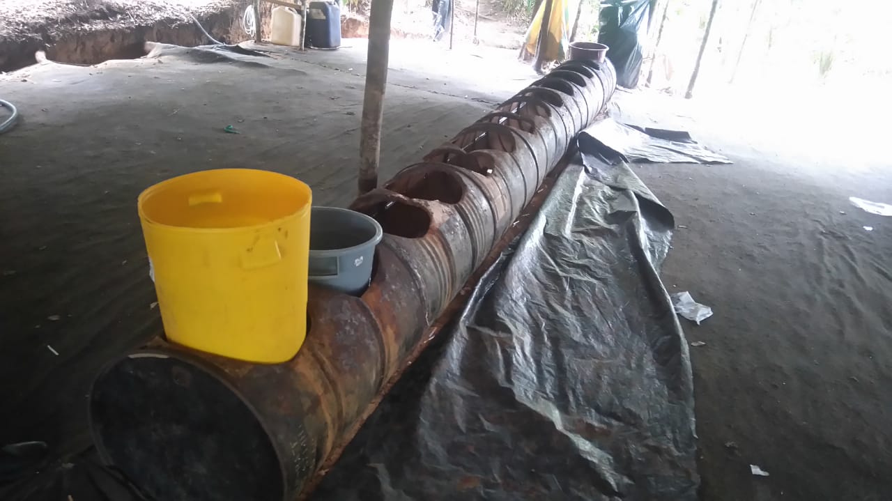 Destruidos-10-laboratorios-para-el-procesamiento-de-clorhidrato-de-cocaína.