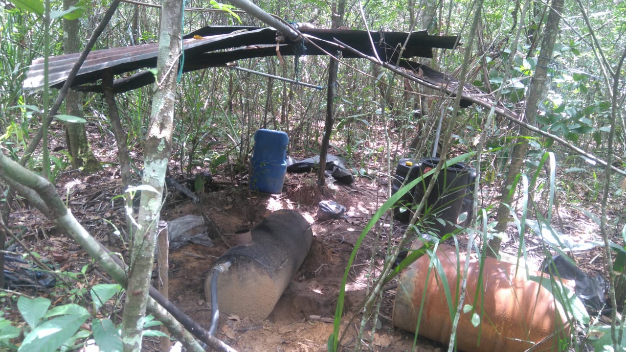 Destruidos-10-laboratorios-para-el-procesamiento-de-clorhidrato-de-cocaína.