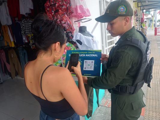 Difusión de Código QR del GAULA