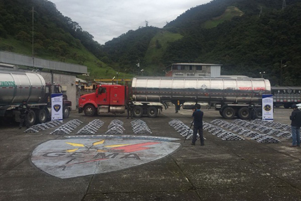 Incautación de cocaína en Ecuador