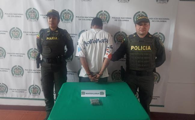 Dos hombres fueron capturados en Pijao en casos aislados por los delitos de tráfico de estupefacientes y hurto