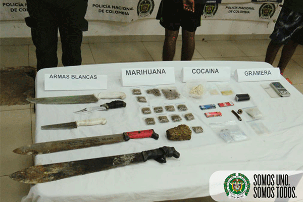 elementos incautados